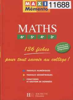 Maths, 136 fiches