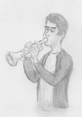 Trompettiste, par Nicolas