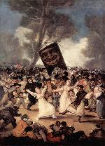 Source Wikipedia El entierro de la sardina, Francisco de Goya (1812-1819)