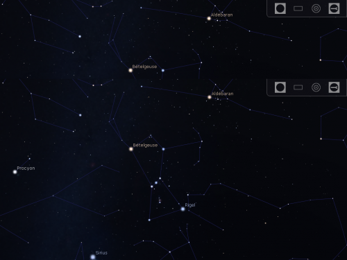 Astronomie : avec le logiciel Stellarium, le ciel de Crotone, dans le Sud de l'Italie