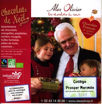 Catalogue des chocolats de Noël