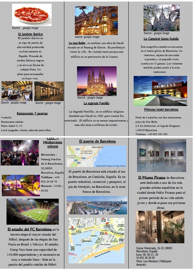 Guide touristique Barcelone - Site du collège Prosper Mérimée