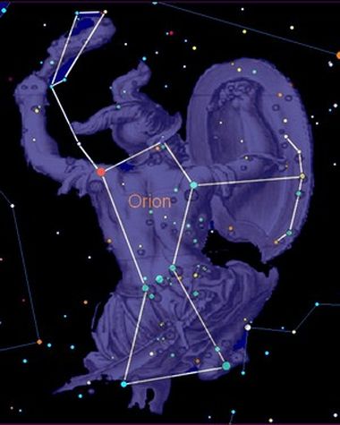 la constellation d'Orion