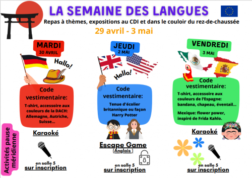 Programme Semaine des langues 2024