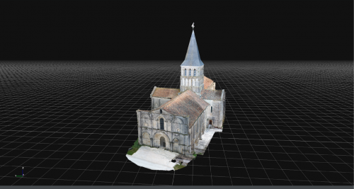 Modélisation photogrammétrique de l'église complète via le logiciel Zephyr 3D