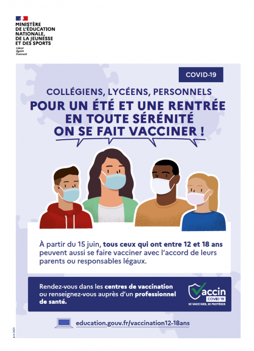 Affiche pour la vaccination contre la COVID-19