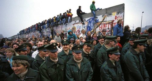 Le mur de Berlin le 9 novembre 1989