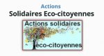 Actions solidaires et éco-citoyennes