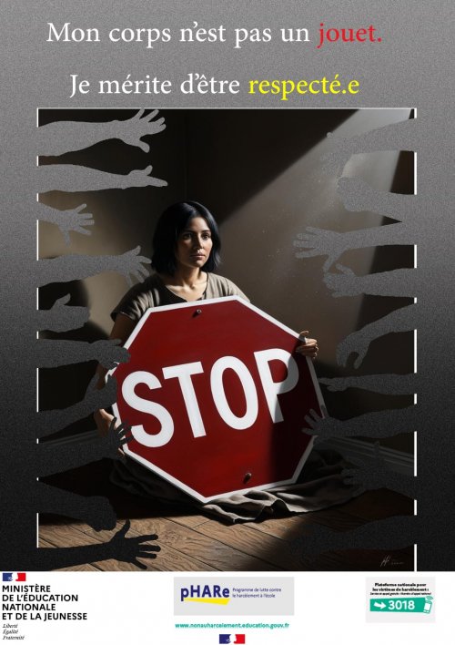 Affiche contre le harcèlement sexuel