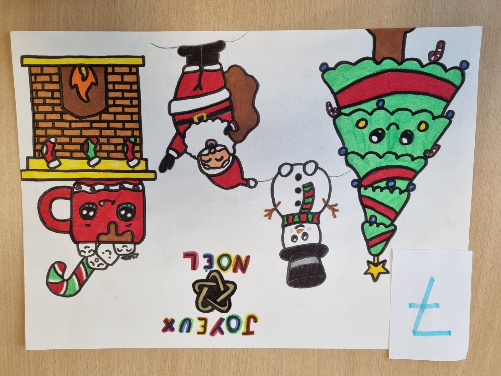 Concours dessin de noël - Site du collège de l'Orangerie de La Mothe