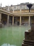 Vue generale de la "natatio" des thermes de Bath