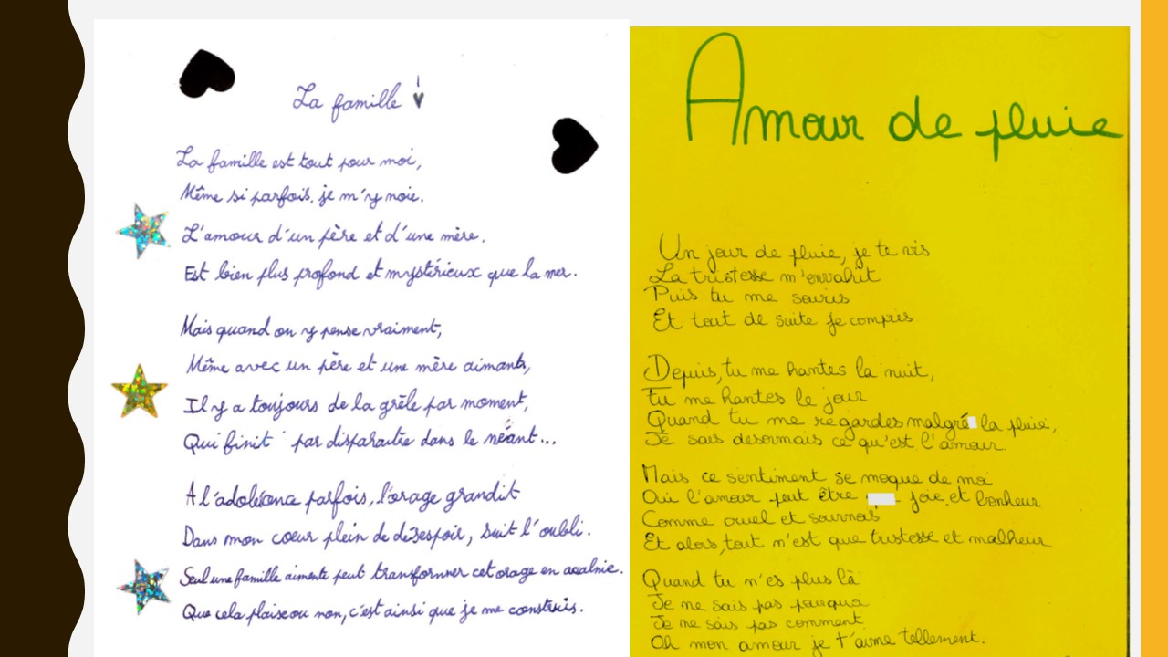 L Amour Et L Amitie Tout Un Poeme En Quatrieme College Francois Rabelais Poitiers Pedagogie Academie De Poitiers