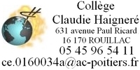 Collège Claudie Haigneré (Rouillac)