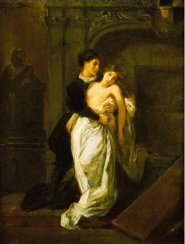 Eugène Delacroix, Roméo et Juliette, 1855.
