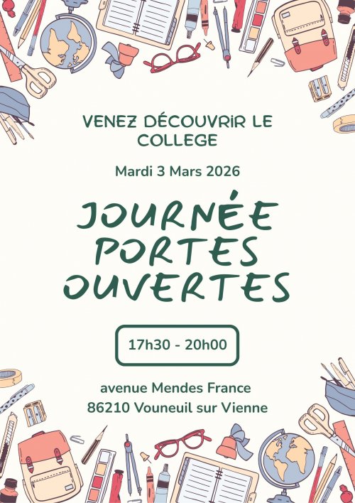 Affiche portes ouvertes
