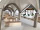 Perspective reliant les zones d'assises et le kiosque paysager.