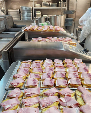Préparation des croque-monsieur