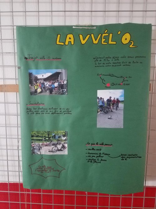 Affiche du parcours à vélo